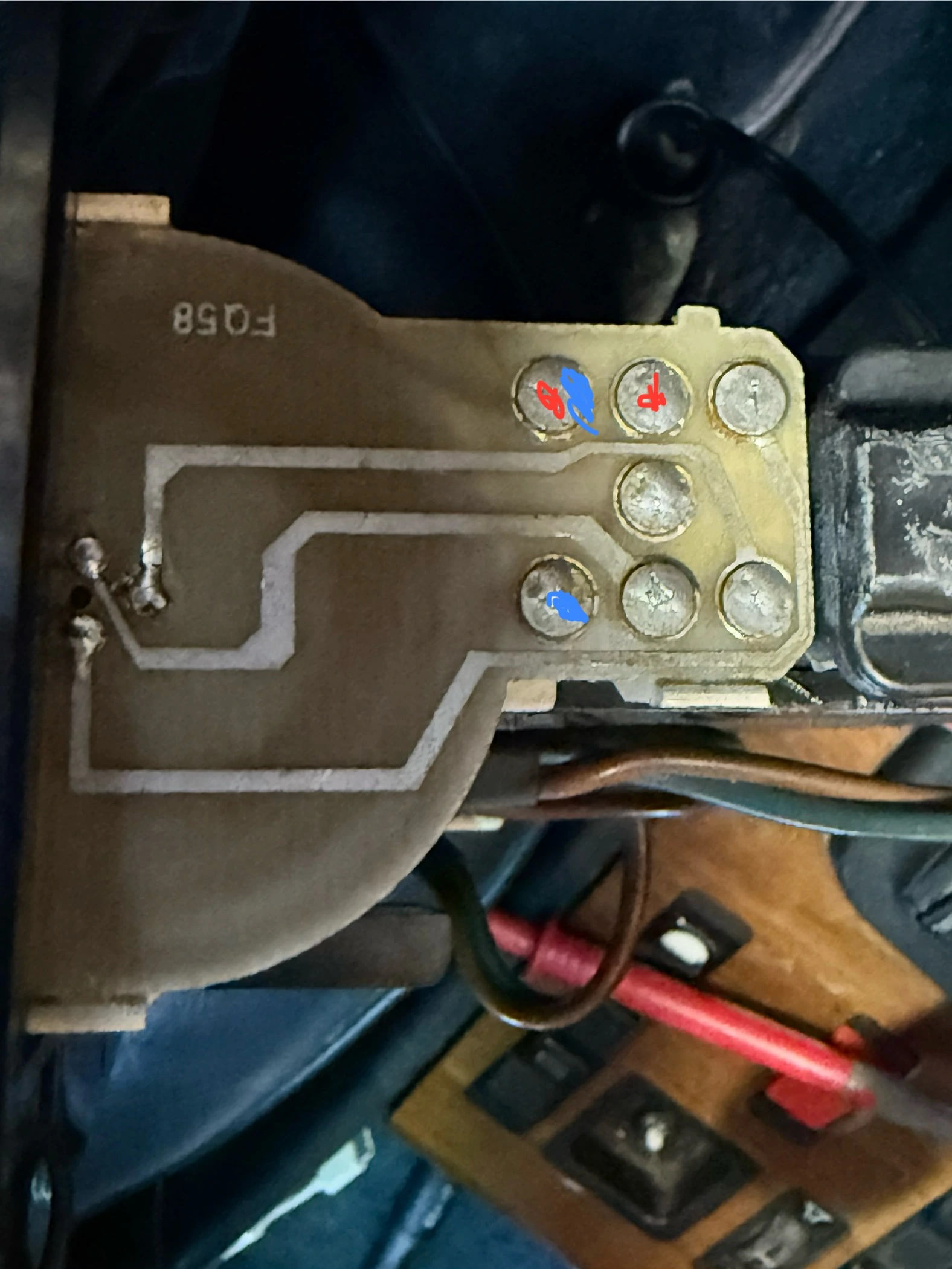Upon reflection the top right pin should probably also have been marked blue CHECK THIS